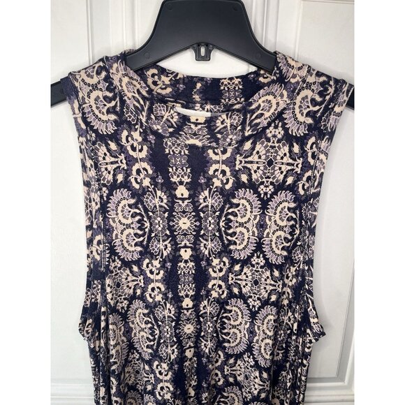 Anthropologie Maeve Lilt Swing Dress Woman’s Size Small Navy Blue Pockets - Picture 3 of 7